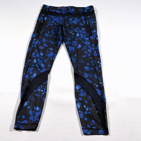 Lululemon Run Inspire Tight II Luxtreme Leggings Dandy Digie Porcelaine Black 6 - Picture 1 of 14